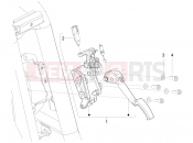 Control pedals - Levers - Piaggio MP3 125 YOUrban ERL 2012