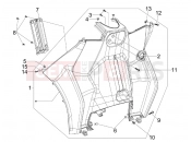 PIAGGIO MP3 250 Front glove-box - Knee-guard panel