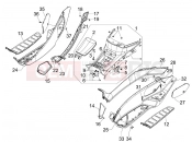PIAGGIO MP3 250 ie MIC Central cover - Footrests
