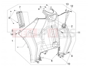 PIAGGIO MP3 250 ie MIC Front glove-box - Knee-guard panel