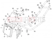 PIAGGIO MP3 300 4T 4V ie LT Hibrid Cooling system