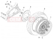 PIAGGIO MP3 300 4T 4V ie LT Hibrid Rear wheel