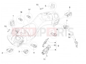 PIAGGIO MP3 300 4T 4V ie LT Hibrid Selectors - Switches - Buttons