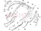 PIAGGIO MP3 300 ie MIC Side cover - Spoiler