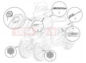 PIAGGIO MP3 300 YOUrban LT RL - Sport Plates - Emblems