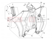 PIAGGIO MP3 400 ie LT Touring Front glove-box - Knee-guard panel