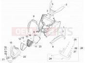 PIAGGIO MP3 400 ie LT Touring első idom