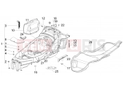PIAGGIO MP3 400 ie LT Touring Helmet huosing - Undersaddle