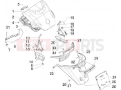 PIAGGIO MP3 400 ie Rear cover - Splash guard