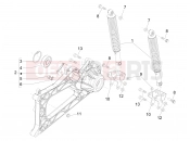 PIAGGIO MP3 500 LT Business Rear suspension - Shock absorber/s