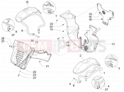 PIAGGIO MP3 500 LT Sport - Business ABS Wheel huosing - Mudguard
