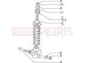Rear shock absorber - Piaggio NRG Extreme