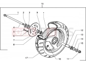 PIAGGIO NRG MC2 Front wheel