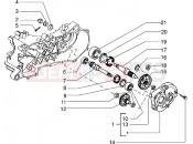 PIAGGIO NRG MC2 Rear wheel shaft