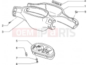 PIAGGIO NRG MC2 Speedometers kms.-Handlebar covers