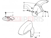 PIAGGIO NRG MC3 Front and rear mudguard