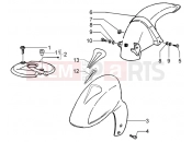 PIAGGIO NRG MC3 DD Front and rear mudguard
