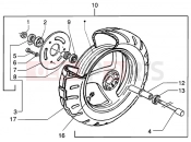 PIAGGIO NRG MC3 DD Front wheel