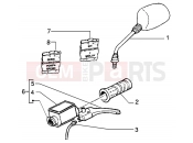 PIAGGIO NRG MC3 DD Handlebars component parts