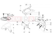 Front and rear mudguard - Piaggio NRG Power DD