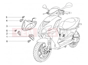 Headlamp - front turn sig. lamp - Piaggio NRG Power DD
