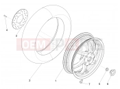Rear wheel - Piaggio NRG Power DD 2014