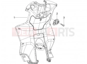 PIAGGIO NRG Power DD Serie Speciale Front glove-box - Knee-guard panel