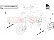 PIAGGIO NRG Power DD Serie Speciale Plates - Emblems