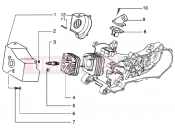 PIAGGIO NRG Power DT Cylinder head - inlet and induction pipe