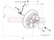 PIAGGIO NRG Power DT Front wheel