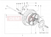 Front wheel - Piaggio NRG Power DT 2006
