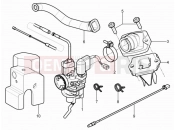 Carburettor, assembly - Union pipe - Piaggio NRG Power DT 2013
