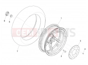Rear wheel - Piaggio NRG Power DD 2018