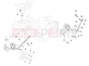 PIAGGIO NRG Power DD Brakes pipes - Calipers
