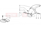 PIAGGIO NTT Front and rear mudguard
