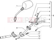 PIAGGIO NTT Handlebars component parts