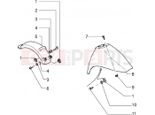 PIAGGIO Front and rear mudguard