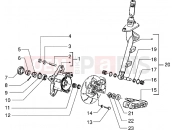 PIAGGIO Steering column - disc brake