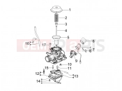 Carburetor's components - Piaggio Typhoon 125 4T 2V 2011