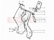 Front glove-box - Knee-guard panel - Piaggio Typhoon 125 4T 2V 2011