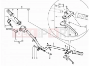 Handlebars - Master cil. - Piaggio Typhoon 125 4T 2V 2011