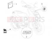 Plates - Emblems - Piaggio Typhoon 125 4T 2V 2011