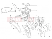 Rear cover - Splash guard - Piaggio Typhoon 125 4T 2V 2015