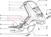 PIAGGIO Typhoon 50 2T Front shield-Footboard-Spoiler