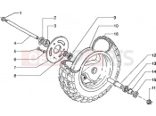PIAGGIO Typhoon 50 2T Front wheel