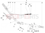 PIAGGIO Typhoon 50 2T (ZAPC290) Handlebars - Master cil.