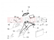 PIAGGIO Typhoon 50 2T Serie Speciale Rear cover - Splash guard
