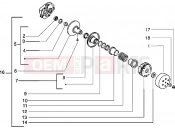 PIAGGIO Driven pulley