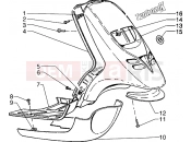 PIAGGIO Typhoon 50 X 2T Front shield-Footboard-Spoiler
