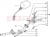 PIAGGIO Typhoon 50 X 2T Handlebars component parts